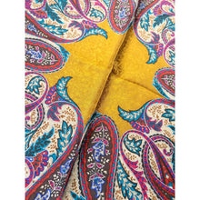 YSL Authentic Designer Headscarf, Golden Paisley-Designer headscarf-The Little Tichel Lady