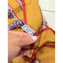 YSL Authentic Designer Headscarf, Golden Paisley-Designer headscarf-The Little Tichel Lady