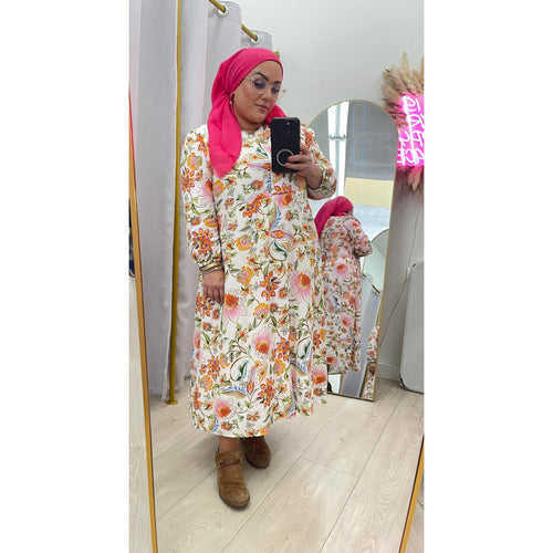 Garden Bloom Midi Dress-dress-The Little Tichel Lady