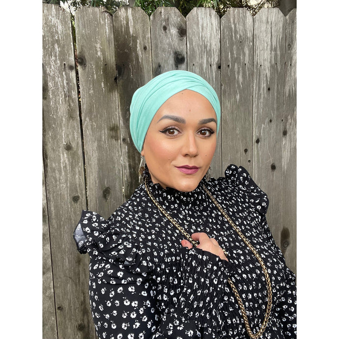 Faux Suede Stretchy Head Wrap - Belize-Long Wrap-The Little Tichel Lady