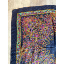 YSL Authentic Vintage Designer Headscarf, Navy Paisley-Designer headscarf-The Little Tichel Lady