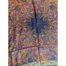 YSL Authentic Vintage Designer Headscarf, Navy Paisley-Designer headscarf-The Little Tichel Lady