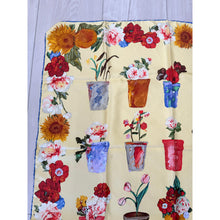Gucci Authentic Vintage Designer Headscarf, Floral Garden Pots-Designer headscarf-The Little Tichel Lady