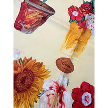 Gucci Authentic Vintage Designer Headscarf, Floral Garden Pots-Designer headscarf-The Little Tichel Lady