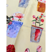 Gucci Authentic Vintage Designer Headscarf, Floral Garden Pots-Designer headscarf-The Little Tichel Lady