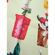 Gucci Authentic Vintage Designer Headscarf, Floral Garden Pots-Designer headscarf-The Little Tichel Lady