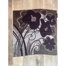 Gucci Authentic Vintage Designer Headscarf, Navy & Purple Floral-Designer headscarf-The Little Tichel Lady