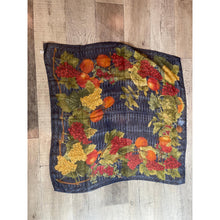 Gucci Authentic Vintage Designer Headscarf, Fruit Border Design-Designer headscarf-The Little Tichel Lady