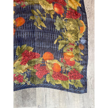 Gucci Authentic Vintage Designer Headscarf, Fruit Border Design-Designer headscarf-The Little Tichel Lady
