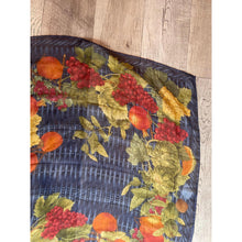 Gucci Authentic Vintage Designer Headscarf, Fruit Border Design-Designer headscarf-The Little Tichel Lady
