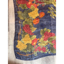 Gucci Authentic Vintage Designer Headscarf, Fruit Border Design-Designer headscarf-The Little Tichel Lady