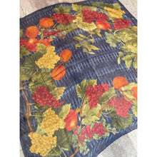 Gucci Authentic Vintage Designer Headscarf, Fruit Border Design-Designer headscarf-The Little Tichel Lady