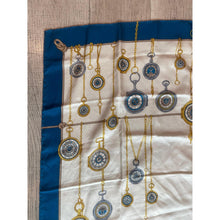 Gucci Authentic Vintage Designer Headscarf, Pocket Watch Motif-Designer headscarf-The Little Tichel Lady