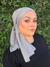 Israeli Lightweight Shimmery Headwrap - Silver/Gold-Long wrap-The Little Tichel Lady