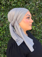 Israeli Lightweight Shimmery Headwrap - Silver/Gold-Long wrap-The Little Tichel Lady