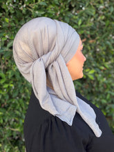Israeli Lightweight Shimmery Headwrap - Silver/Gold-Long wrap-The Little Tichel Lady