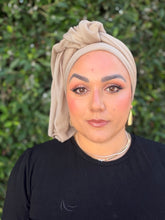 Israeli Lightweight Shimmery Headwrap - Neutral/Gold-Long wrap-The Little Tichel Lady