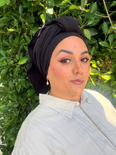 Cotton Gauze Long Wrap - Black-Long Wrap-The Little Tichel Lady