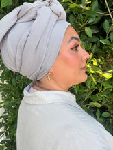 Cotton Gauze Long Wrap - Gray-Long Wrap-The Little Tichel Lady