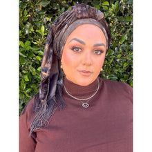 Hodula Exquisite Headwrap - Brown-Long Wrap-The Little Tichel Lady