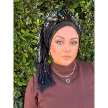 Hodula Exquisite Headwrap - Black-Long Wrap-The Little Tichel Lady