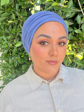 Cotton Gauze Long Wrap - Denim Blue-Long Wrap-The Little Tichel Lady