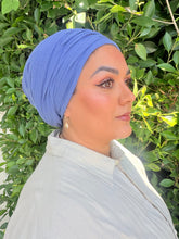 Cotton Gauze Long Wrap - Denim Blue-Long Wrap-The Little Tichel Lady
