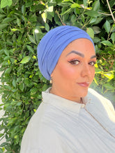 Cotton Gauze Long Wrap - Denim Blue-Long Wrap-The Little Tichel Lady