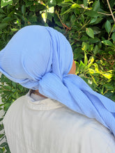 Cotton Gauze Long Wrap - Baby Blue-Long Wrap-The Little Tichel Lady
