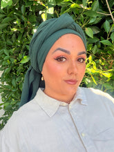 Cotton Gauze Long Wrap - Hunter Green-Long Wrap-The Little Tichel Lady