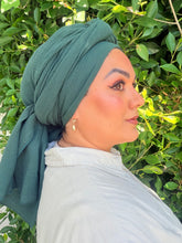Cotton Gauze Long Wrap - Hunter Green-Long Wrap-The Little Tichel Lady