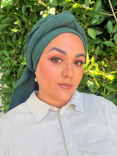 Cotton Gauze Long Wrap - Hunter Green-Long Wrap-The Little Tichel Lady