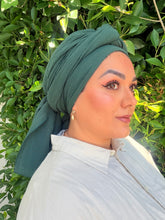 Cotton Gauze Long Wrap - Hunter Green-Long Wrap-The Little Tichel Lady