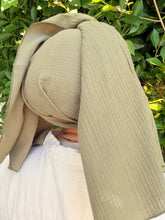 Cotton Gauze Long Wrap - Olive-Long Wrap-The Little Tichel Lady