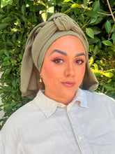 Cotton Gauze Long Wrap - Olive-Long Wrap-The Little Tichel Lady