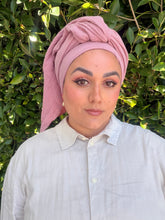 Cotton Gauze Long Wrap - Mauve-Long Wrap-The Little Tichel Lady