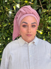 Cotton Gauze Long Wrap - Mauve-Long Wrap-The Little Tichel Lady