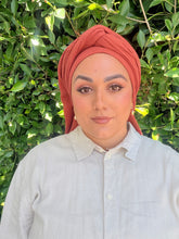 Cotton Gauze Long Wrap - Rust-Long Wrap-The Little Tichel Lady