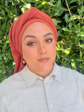Cotton Gauze Long Wrap - Rust-Long Wrap-The Little Tichel Lady