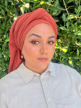 Cotton Gauze Long Wrap - Rust-Long Wrap-The Little Tichel Lady