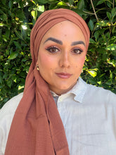Cotton Gauze Long Wrap - Terracotta-Long Wrap-The Little Tichel Lady