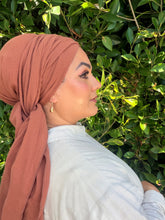 Cotton Gauze Long Wrap - Terracotta-Long Wrap-The Little Tichel Lady