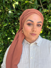 Cotton Gauze Long Wrap - Terracotta-Long Wrap-The Little Tichel Lady