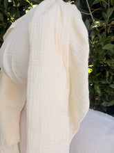 Cotton Gauze Long Wrap - Butter-Long Wrap-The Little Tichel Lady