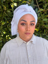 Cotton Gauze Long Wrap - White-Long Wrap-The Little Tichel Lady