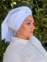 Cotton Gauze Long Wrap - White-Long Wrap-The Little Tichel Lady