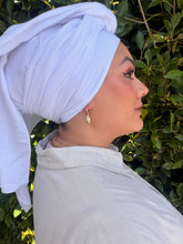 Cotton Gauze Long Wrap - White-Long Wrap-The Little Tichel Lady