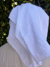 Cotton Gauze Long Wrap - White-Long Wrap-The Little Tichel Lady