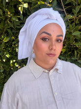 Cotton Gauze Long Wrap - White-Long Wrap-The Little Tichel Lady