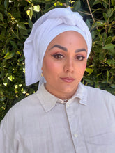 Cotton Gauze Long Wrap - White-Long Wrap-The Little Tichel Lady